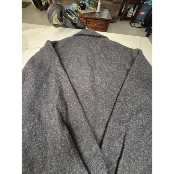 Eddie Bauer Wool Blend Shirt Jacket Womens M/M Gray Button Front Long Sleeve - Picture 8 of 8